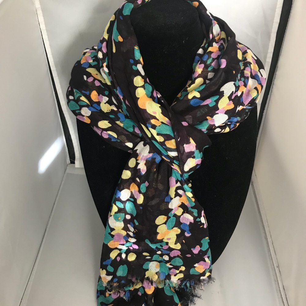 Multi color dark purple scarf